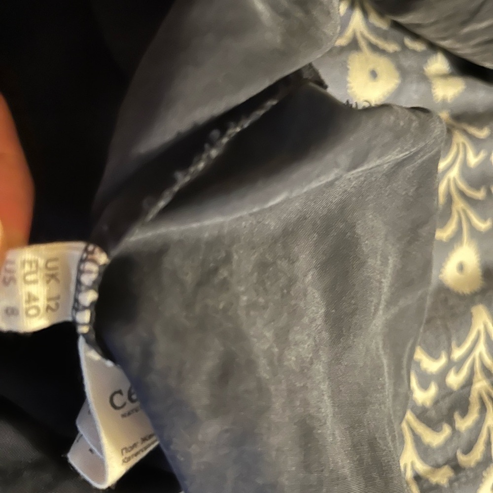 SOLD Celtic & Co. Navy Sustainable Lyocell Midi Dress - Picture 13 of 13